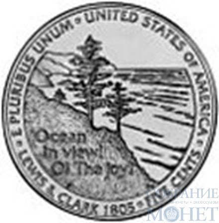 5 центов США, 2005 г., юбилейная монета "Освоение запада - океан"