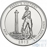 25 центов США, 2013 г., "	Международный мемориал мира", D, P