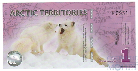 1 доллар, 2012 г., Арктические территории