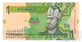 1 манат, 2009 г., Туркменистан