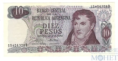 10 песо, 1973-76 гг.., Аргентина