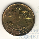 5 центов, 2008 г., Барбадос