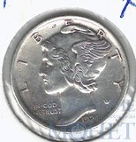 10 центов(1 дайм), серебро, 1924 г., США
