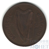 1 пенс, 1937 г., Ирландия