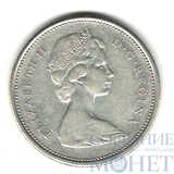 25 центов, серебро, 1968 г., Канада(Елизавета II)