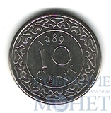 10 центов, 1989 г., Суринам