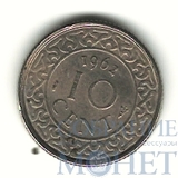 10 центов, 1962 г., Суринам