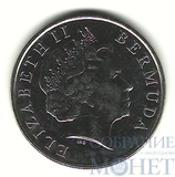 25 центов, 2009 г., Бермуды(Елизавета II)