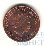 1 цент, 2002 г., Каймановы острова