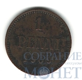 Монета для Финляндии: 1 пенни, 1909 г.