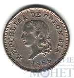 5 сентаво, 1886 г., Колумбия