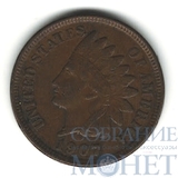 1 цент, 1907 г., США