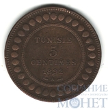 5 сентим, 1892 г., Тунис
