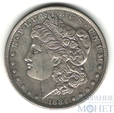 1 доллар, серебро, 1884 г., О, США
