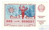 Билет денежно-вещевой лотереи, 29 декабря 1987 года, "НОВОГОДНИЙ ВЫПУСК"