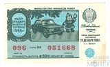 Билет денежно-вещевой лотереи, 29 декабря 1988 года, "НОВОГОДНИЙ ВЫПУСК" в г. Калуге