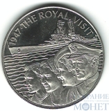 50 пенсов, 2002 г., Остров Святой Елены(Королевский визит)