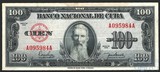 100 песо, 1950 г., Куба