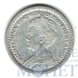 10 центов, серебро, 1916 г., Нидерланды
