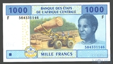 1000 франков, 2002 г., Гвинея Экваториальная