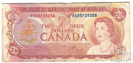 2 доллара, 1974 г., Канада