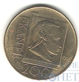 200 лир, 1996 г., Сан-Марино,"Эммануил Кант"