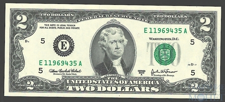 2 доллара, 2003 г., США
