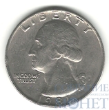 25 центов, 1981 г., США(Джордж Вашингтон)