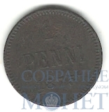 Монета для Финляндии: 1 пенни, 1875 г.