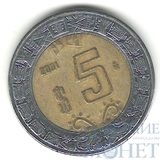 5 песо, 2001 г., Мексика