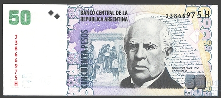 50 песо, 2013 г., Аргентина