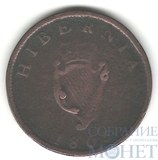 1/2 пенни, 1805 г., Ирландия(Георг III король Англии (1760-1820))