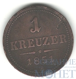 1 крейцер, 1851 г., А, Пруссия, Фридрих Вильгельм IV 1840-1861 гг.. (Германия)