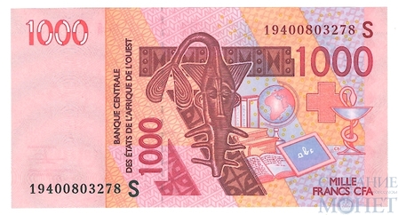 1000 франков, 2003 г., Гвинея-Бисау