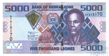 5000 леоне, 2021 г., Сьерра-Леоне
