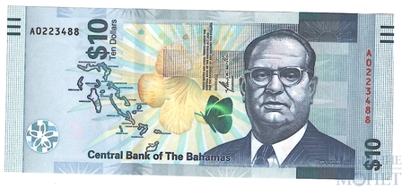 10 долларов, 2020 г., Багамы