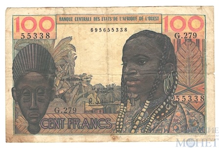 100 франков, 1969 г., Западная Африка