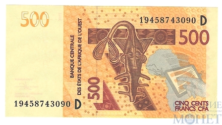 500 франков, 2012 г., CFA(D-Мали)
