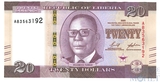20 долларов, 2022 г., Либерия