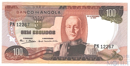 100 эскудо, 1972 г., Ангола