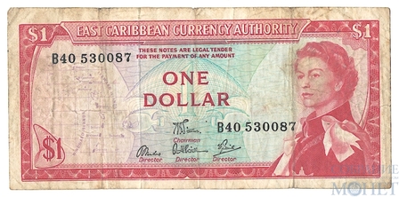 1 доллар, 1965 г., Карибские острова