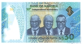 30 долларов, 2020 г., Намибия(30 лет Независимости)