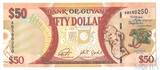50 долларов, 2016 г., Гвиана(50 лет независимости)