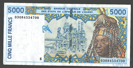 5000 франков, Гвинея-Бисау