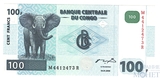100 франков, 2000 г., Конго