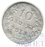 Монета для Польши, серебро, 1831 г., 10 грош.,"Польское восстание"
