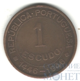 1 эскудо, 1946 г., Гвинея