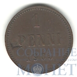 Монета для Финляндии: 1 пенни, 1905 г.