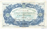 500 франков(100 белгас), 1938 г., Бельгия