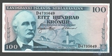 100 крон, 1957 г., Исландия